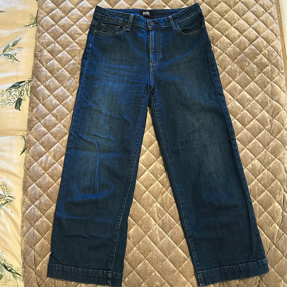 Paige Nellie Crop Wide Leg Jean